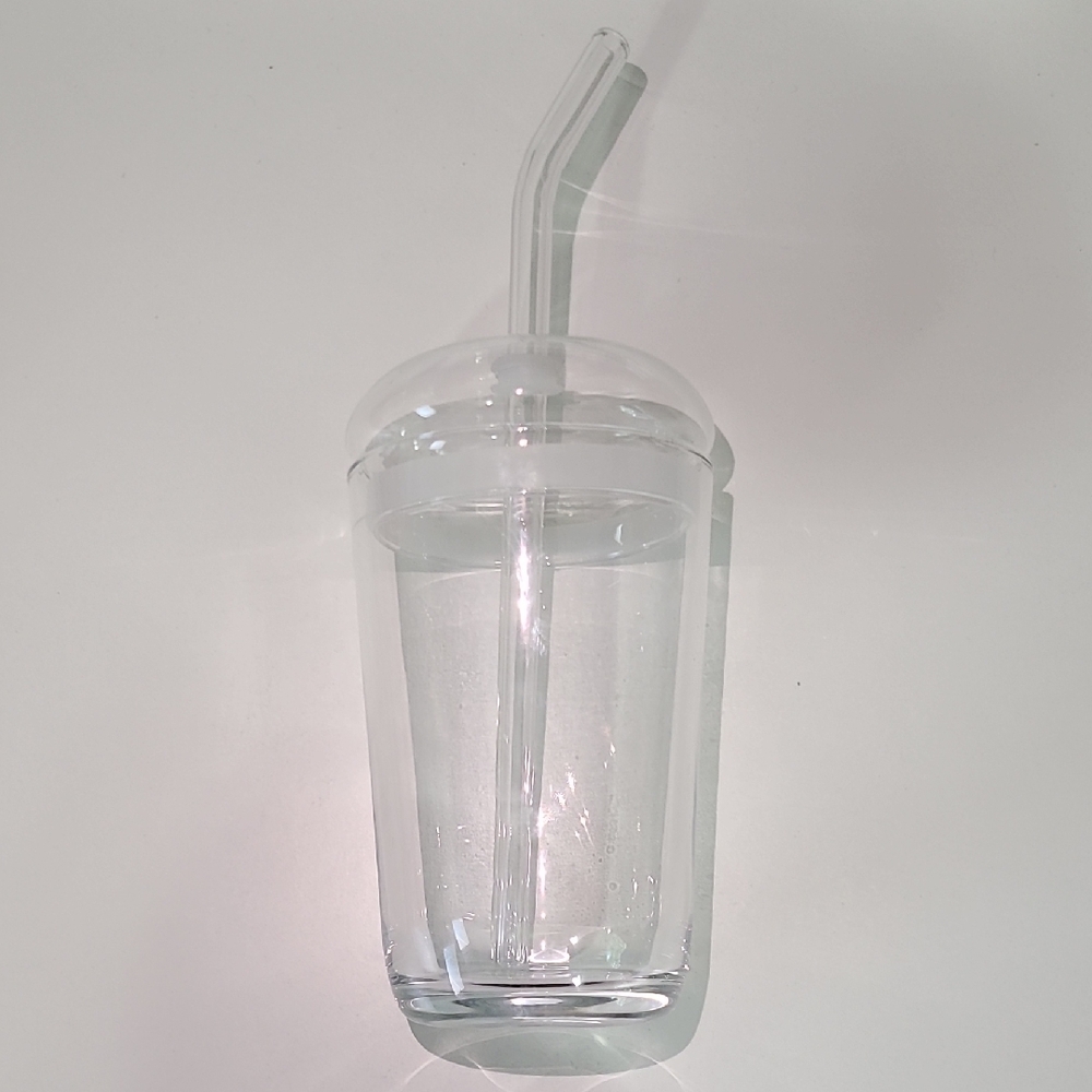 Bubble Glass Tumbler, Glass Cup For Coffee, Smoothies Or Tea